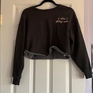 forever 21 crop sweatshirt